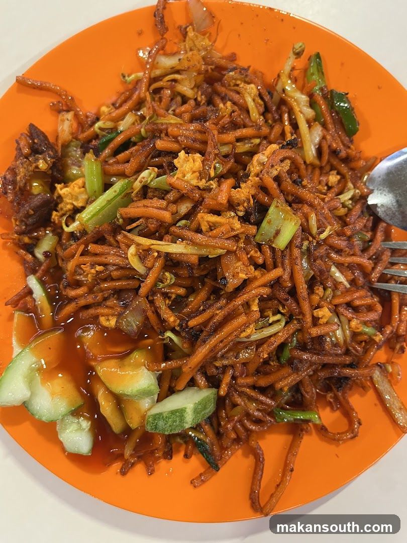 Fried Noodles with Cucumber Salad