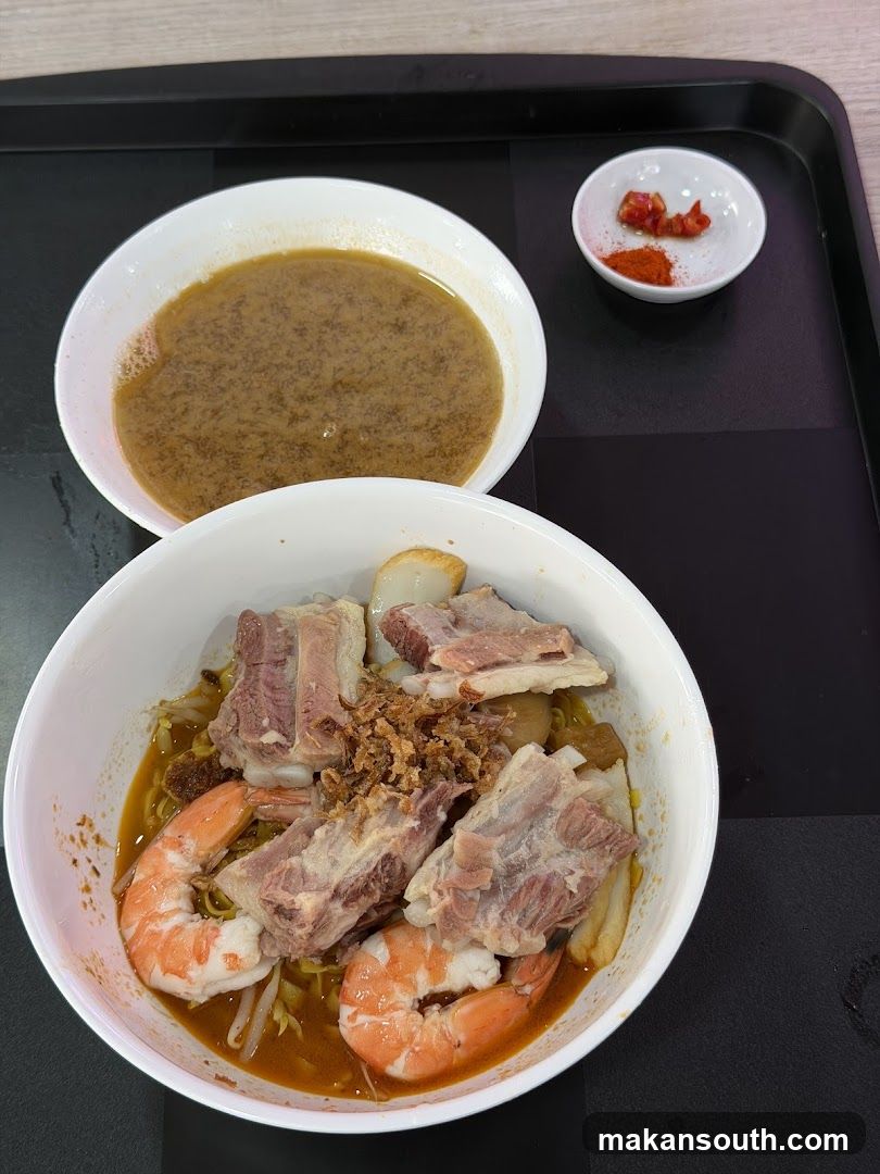 Noodle Bowl with Shrimp and Pork Ribs
