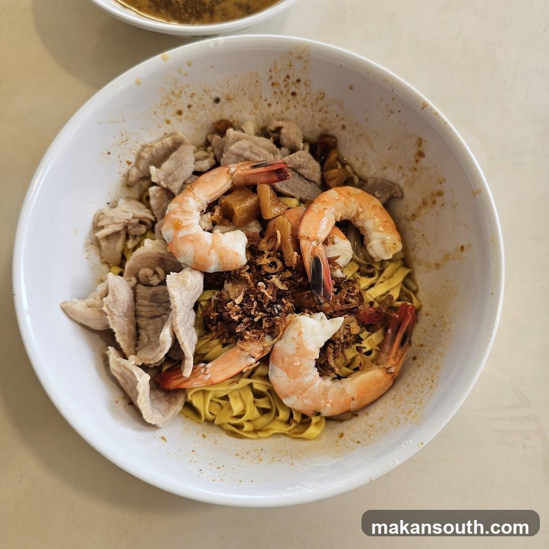 Noodle Bowl with Shrimp and Pork
