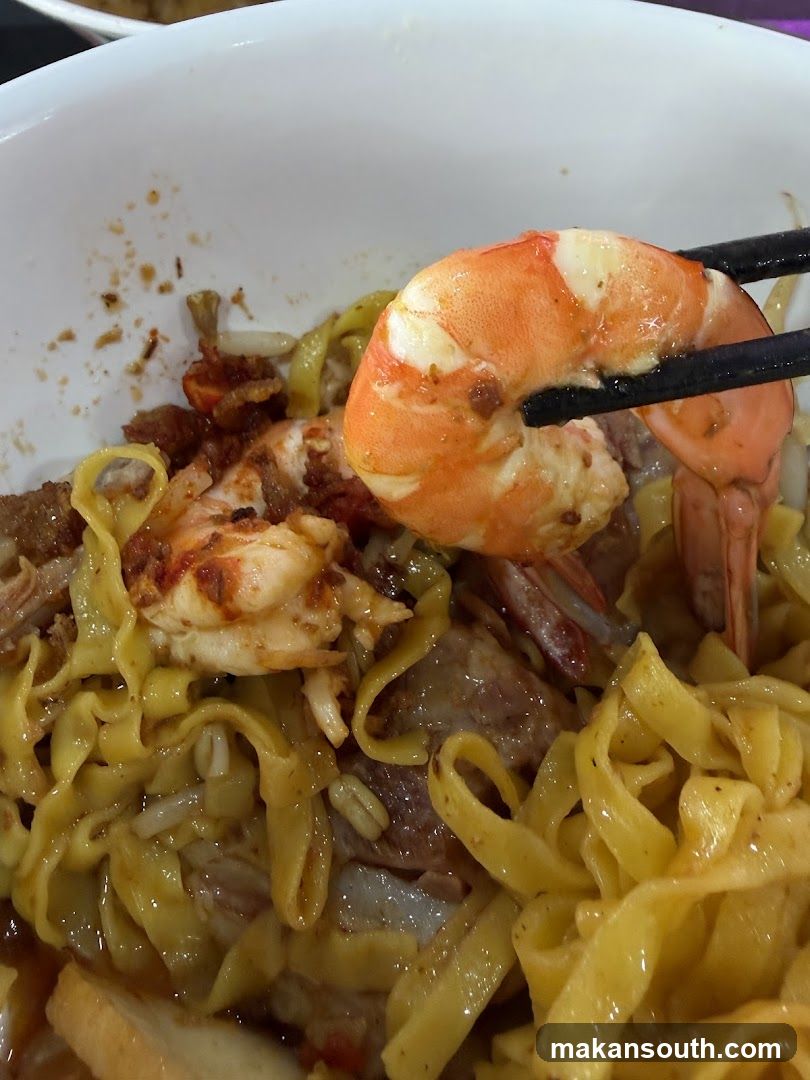 Shrimp Noodles with Chopsticks