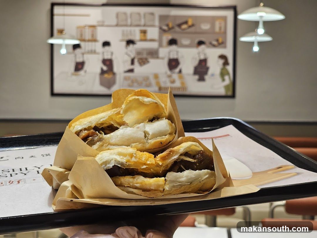 Flaky Pastry Sandwich on Tray