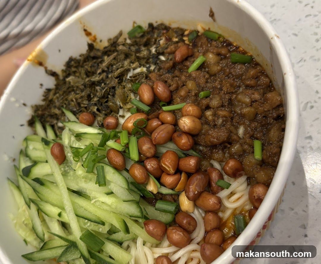 Bowl of Noodles with Toppings