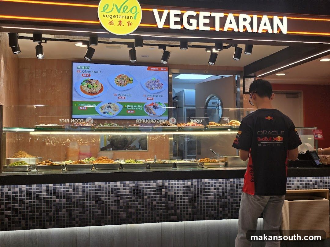 Vegetarian Food Stall Interior