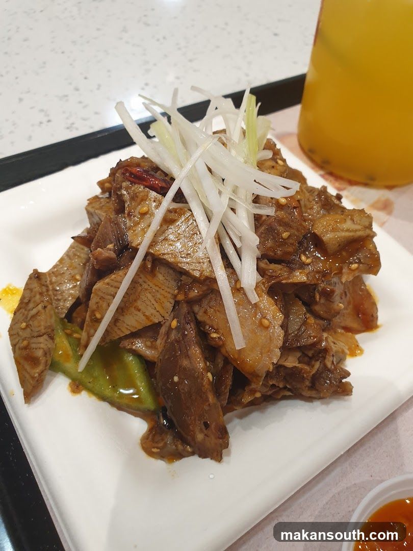 Spicy Beef Dish with Garnish