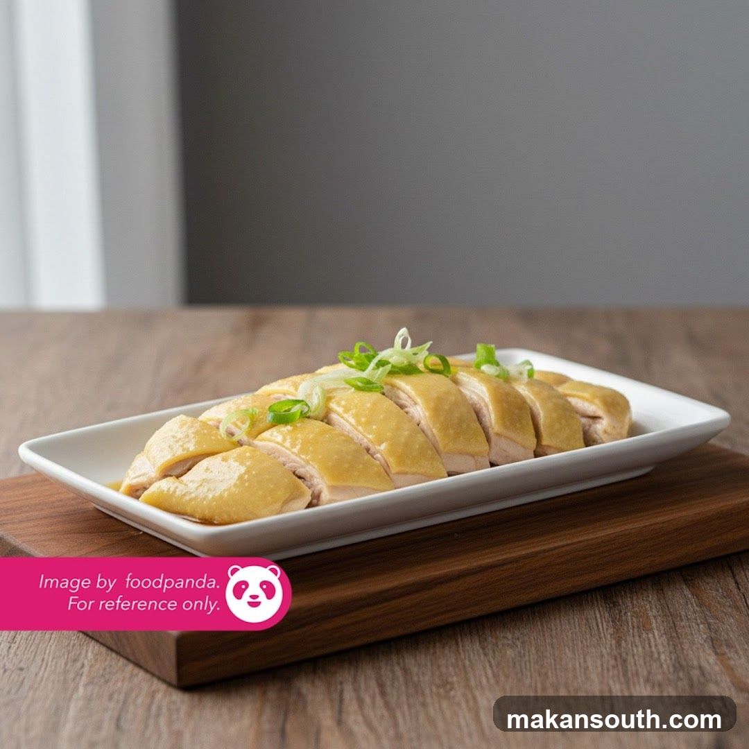 Sliced White Chicken with Green Onions