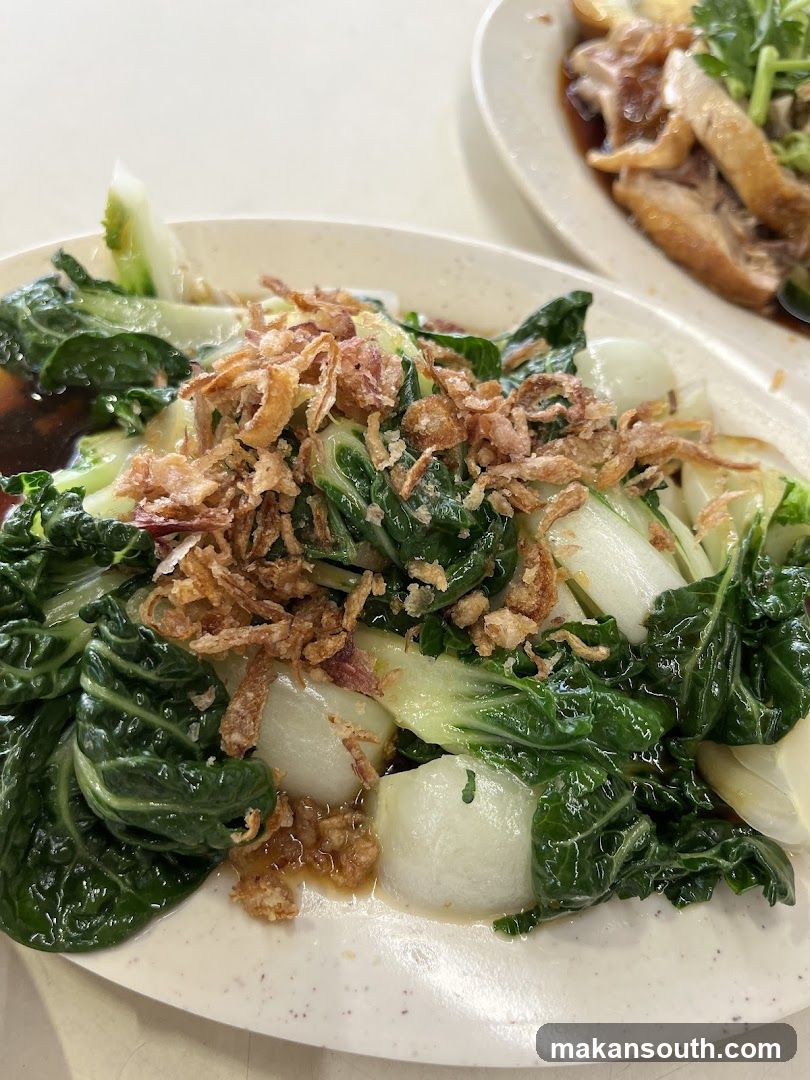 Stir-fried Bok Choy with Fried Shallots