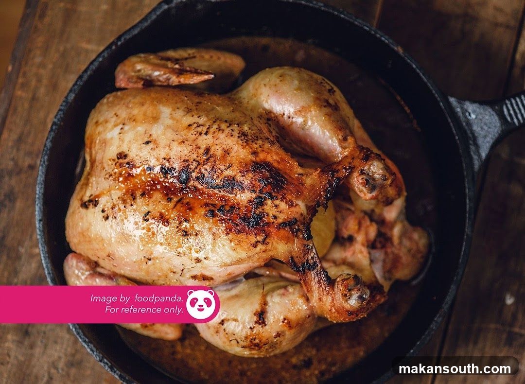 Roasted Chicken in Cast Iron Skillet