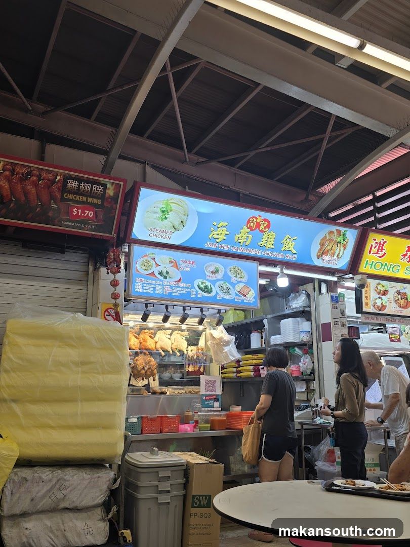 Food Stall Interior Scene