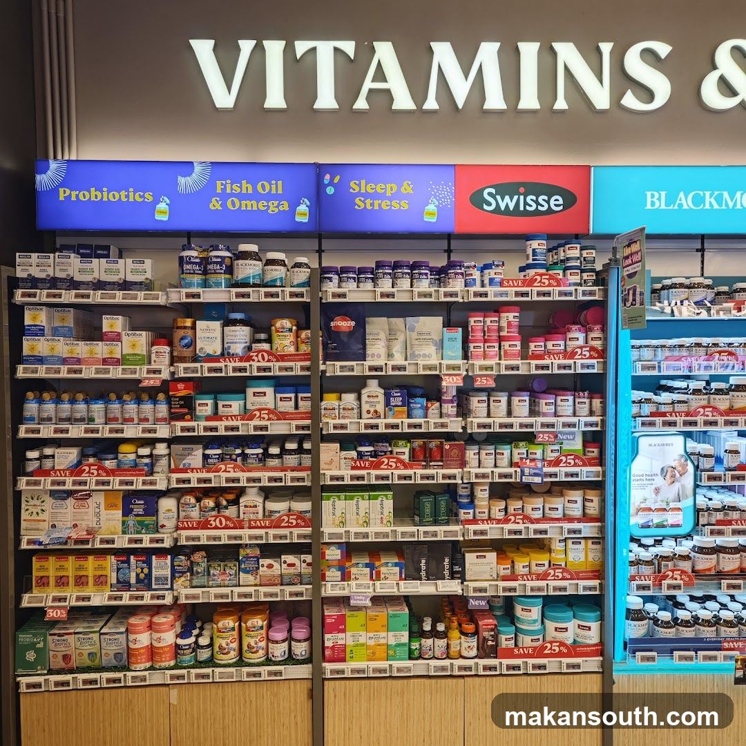 Vitamin and Supplement Store Interior