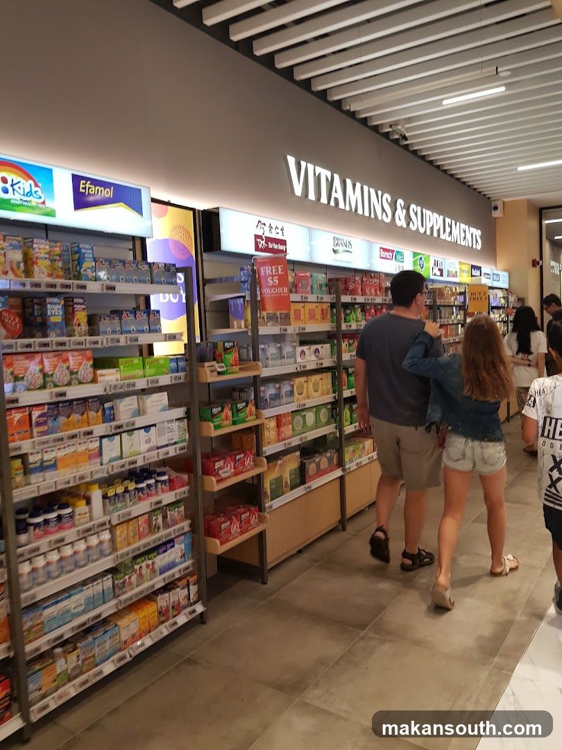 Vitamins & Supplements Store Interior
