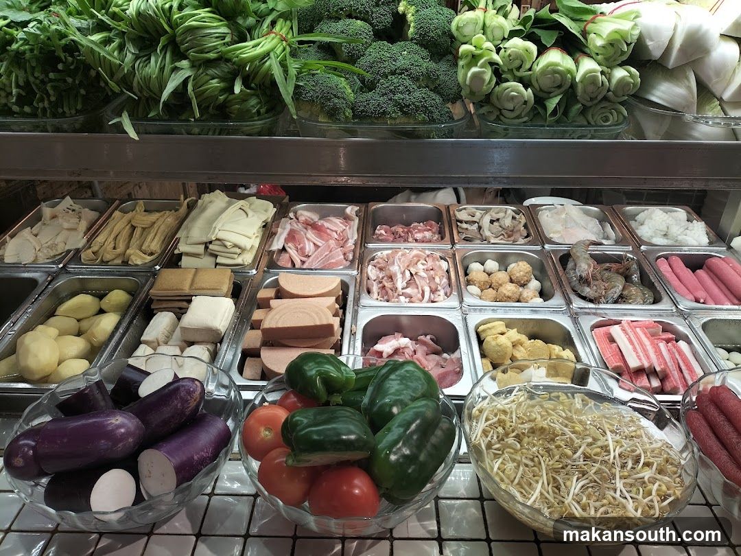 Hot Pot Ingredients Display