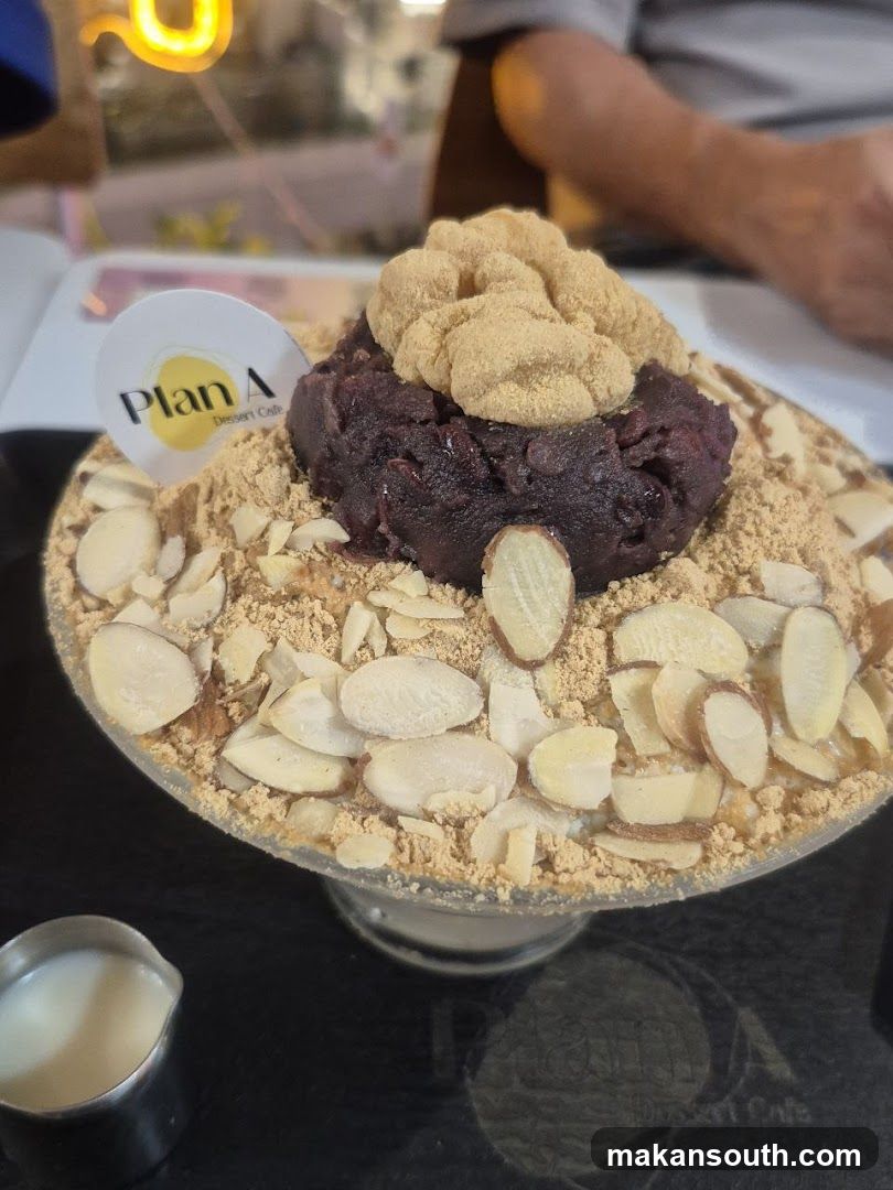 Dessert Bowl with Red Bean and Almonds