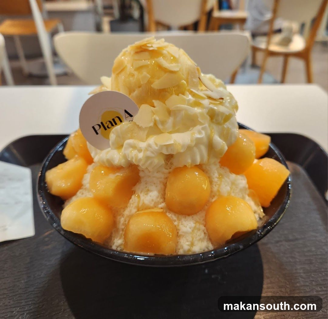 Dessert Bowl with Mango and Ice Cream