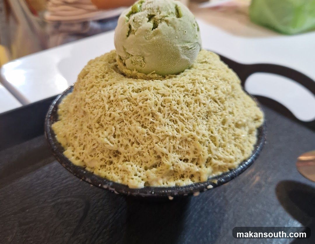 Matcha Shaved Ice Dessert