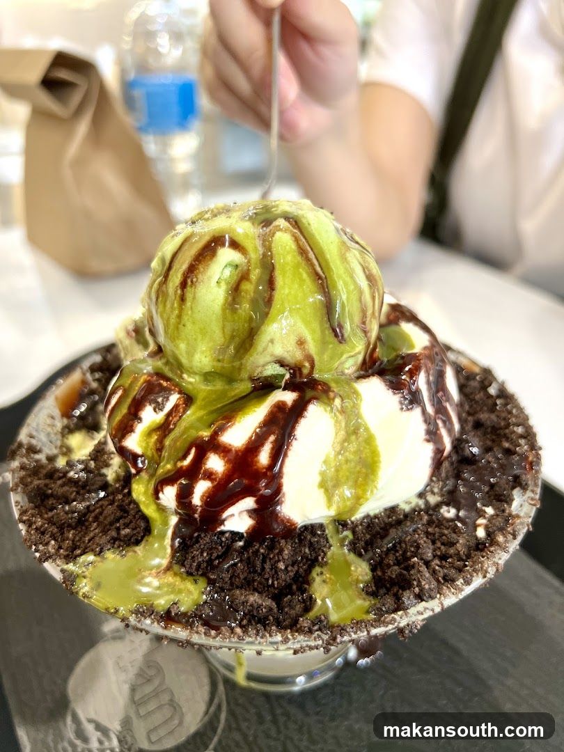 Matcha Ice Cream Dessert