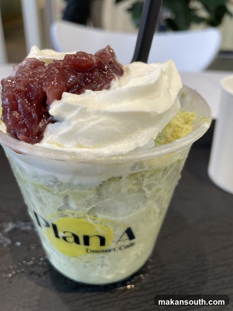 Matcha Dessert with Topping