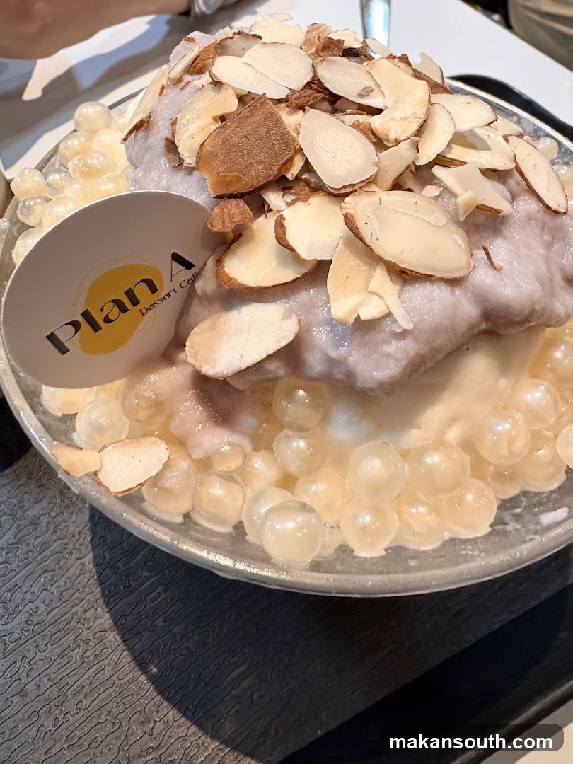 Dessert Bowl with Almonds and Toppings
