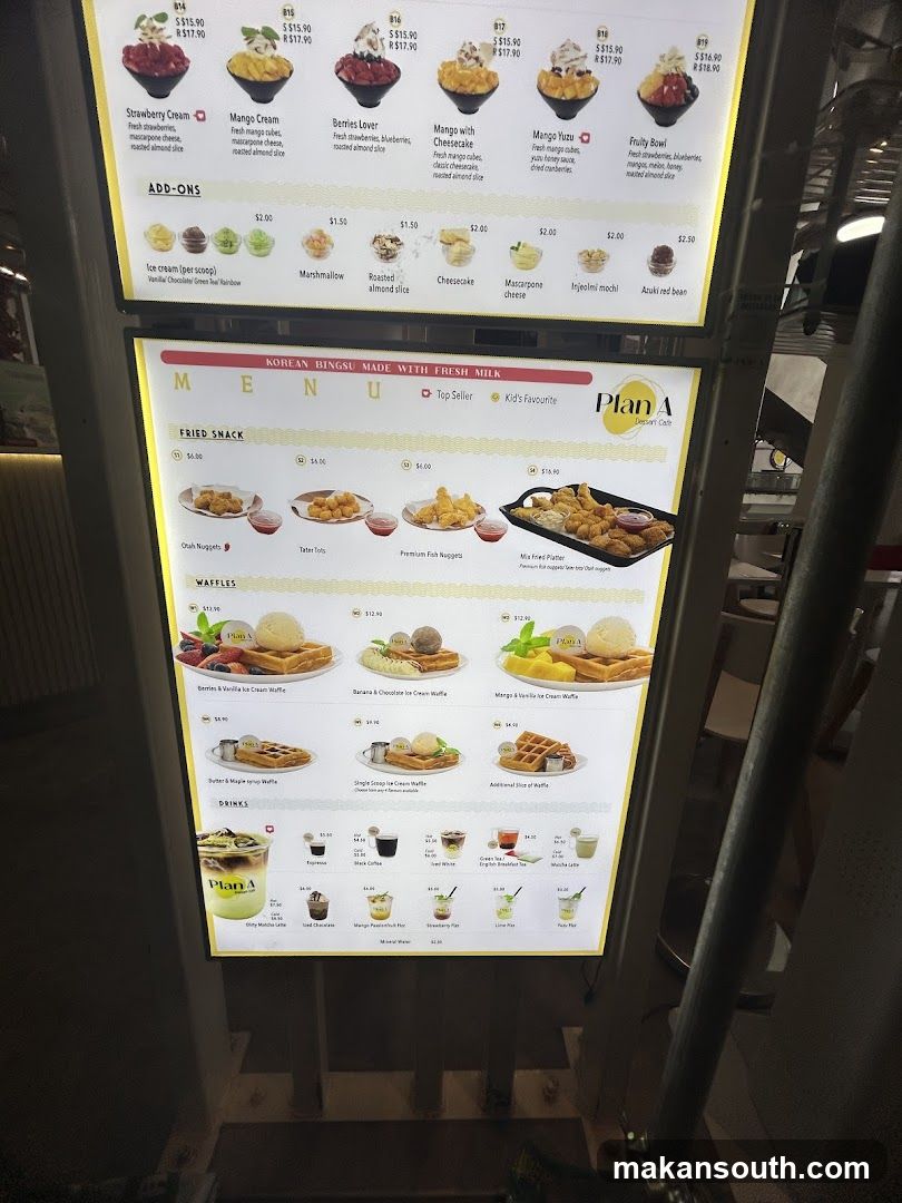 Korean Hangout Menu Board