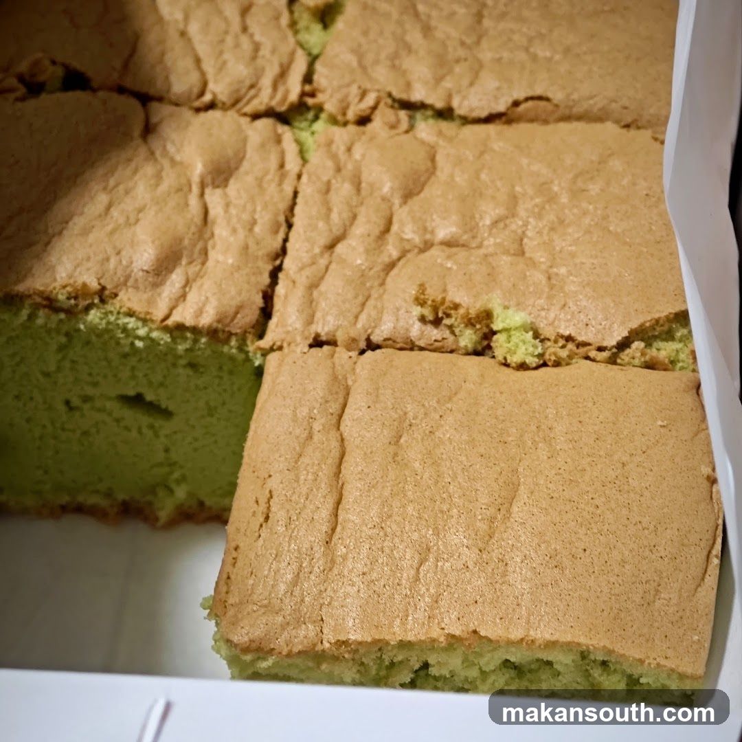 Green Layered Cake Squares