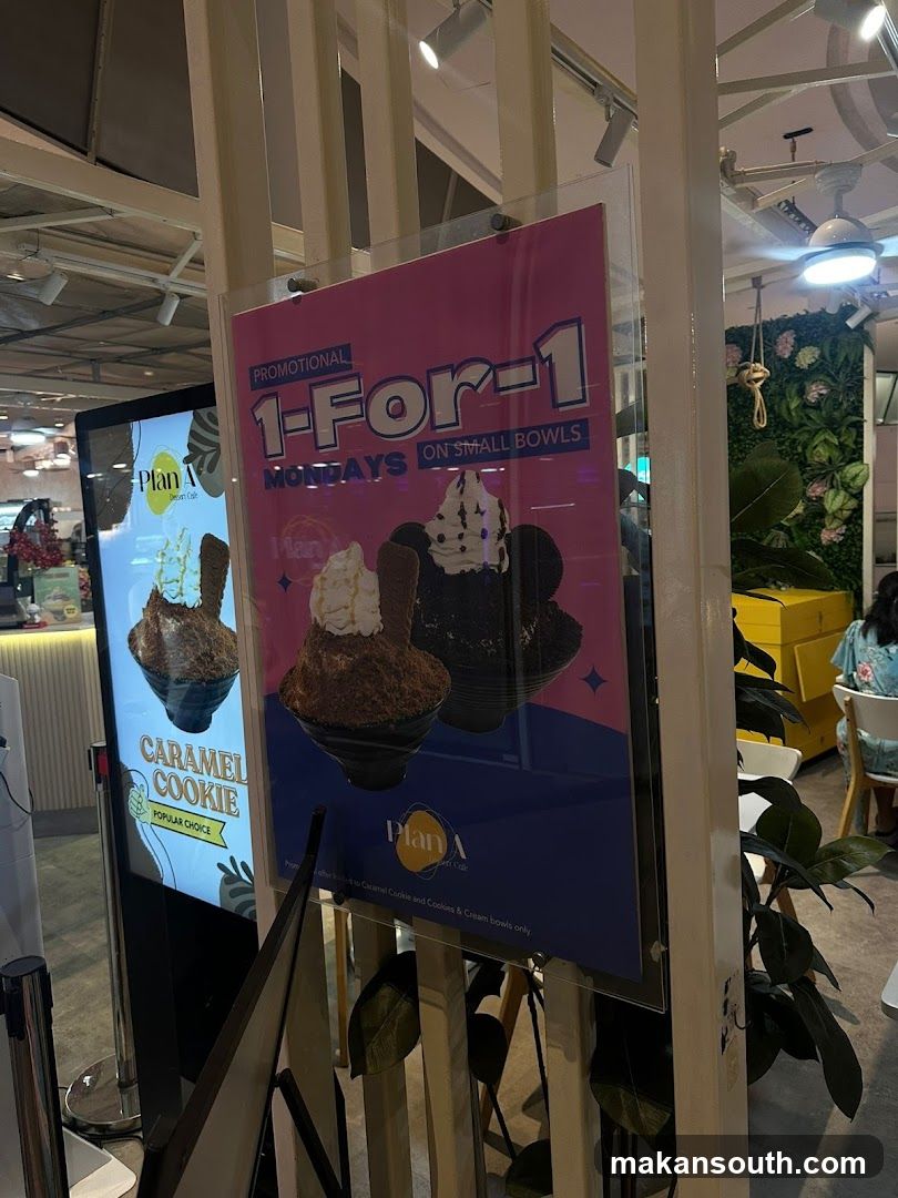 Promotional Poster at Cafe Interior