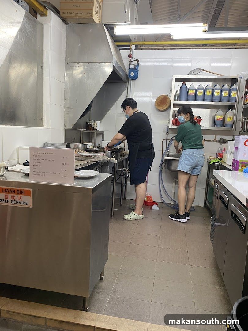Kitchen Interior with Staff