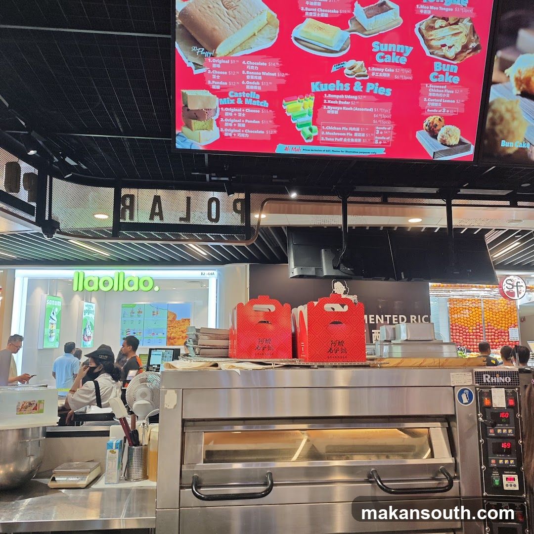 Food Stall Interior with Menu Display