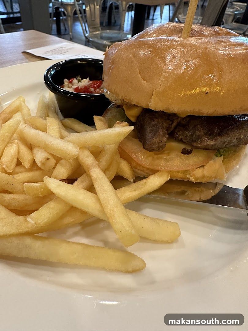 Burger and Fries Meal