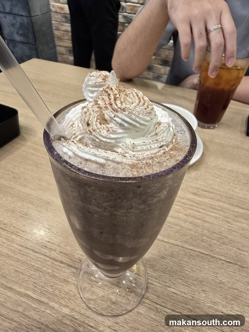 Chocolate Milkshake with Whipped Cream