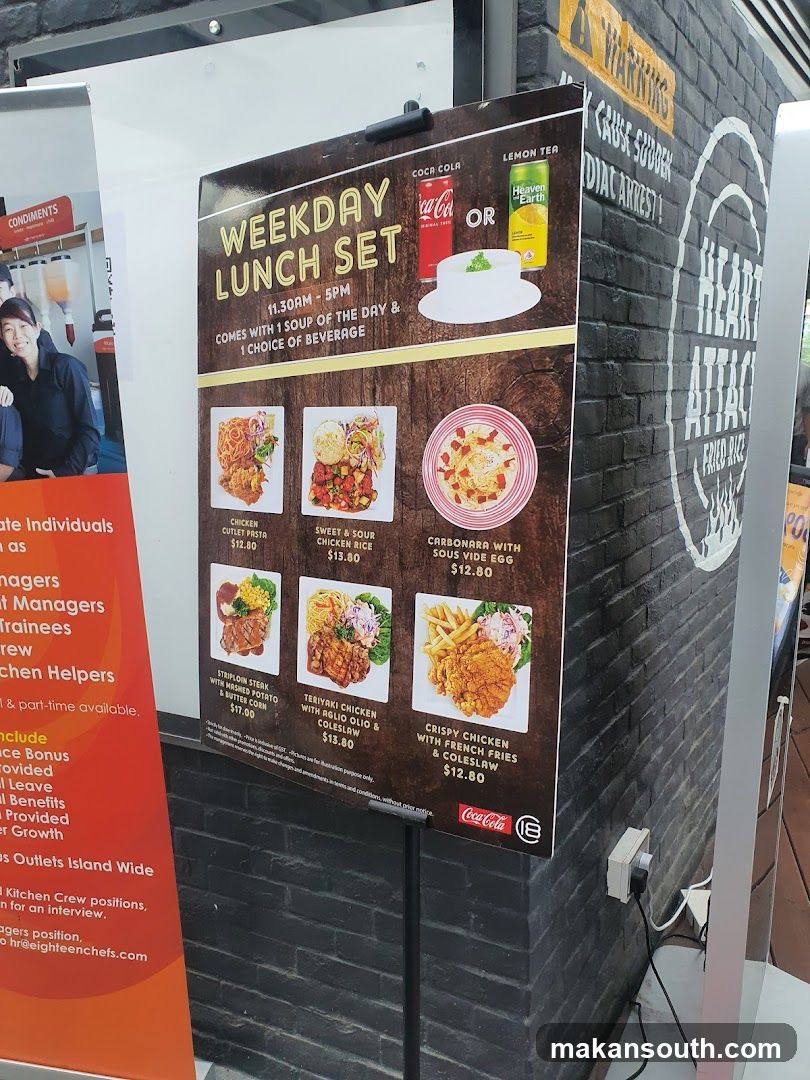 Weekday Lunch Set Menu Board
