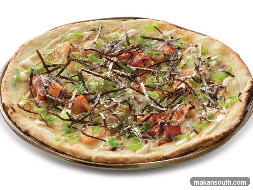Pizza with Tofu and Scallions