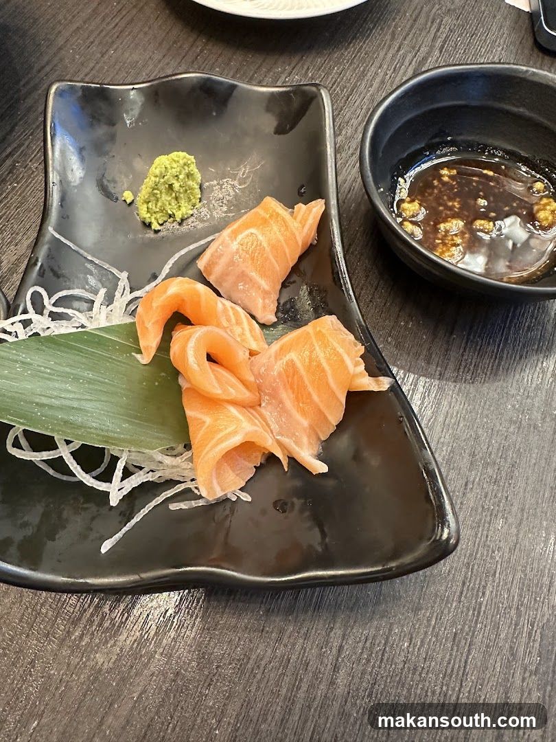Sashimi Platter with Wasabi and Soy Sauce
