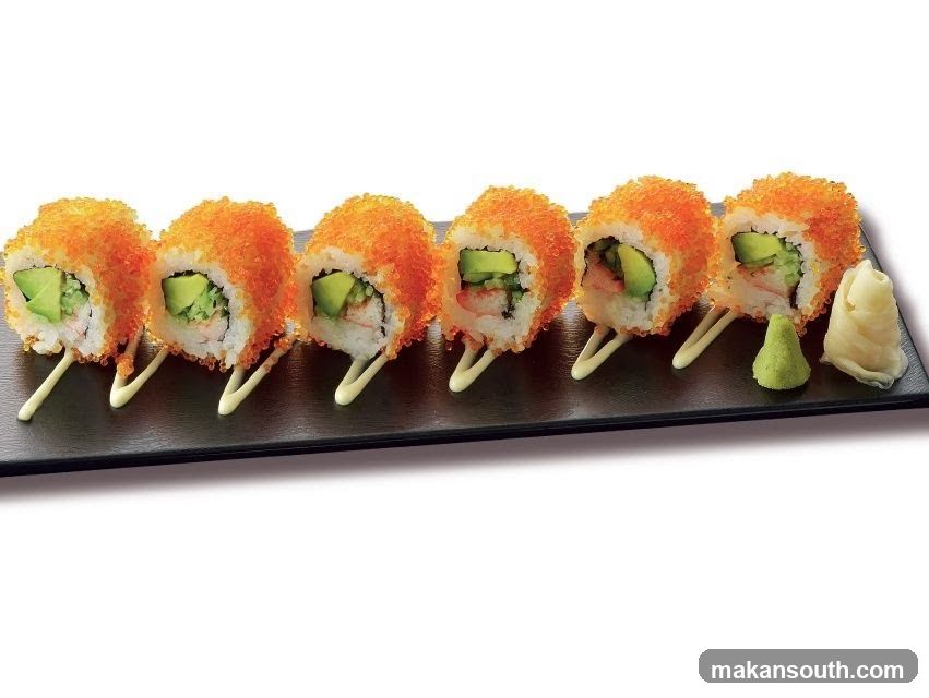 Sushi Rolls with Toppings