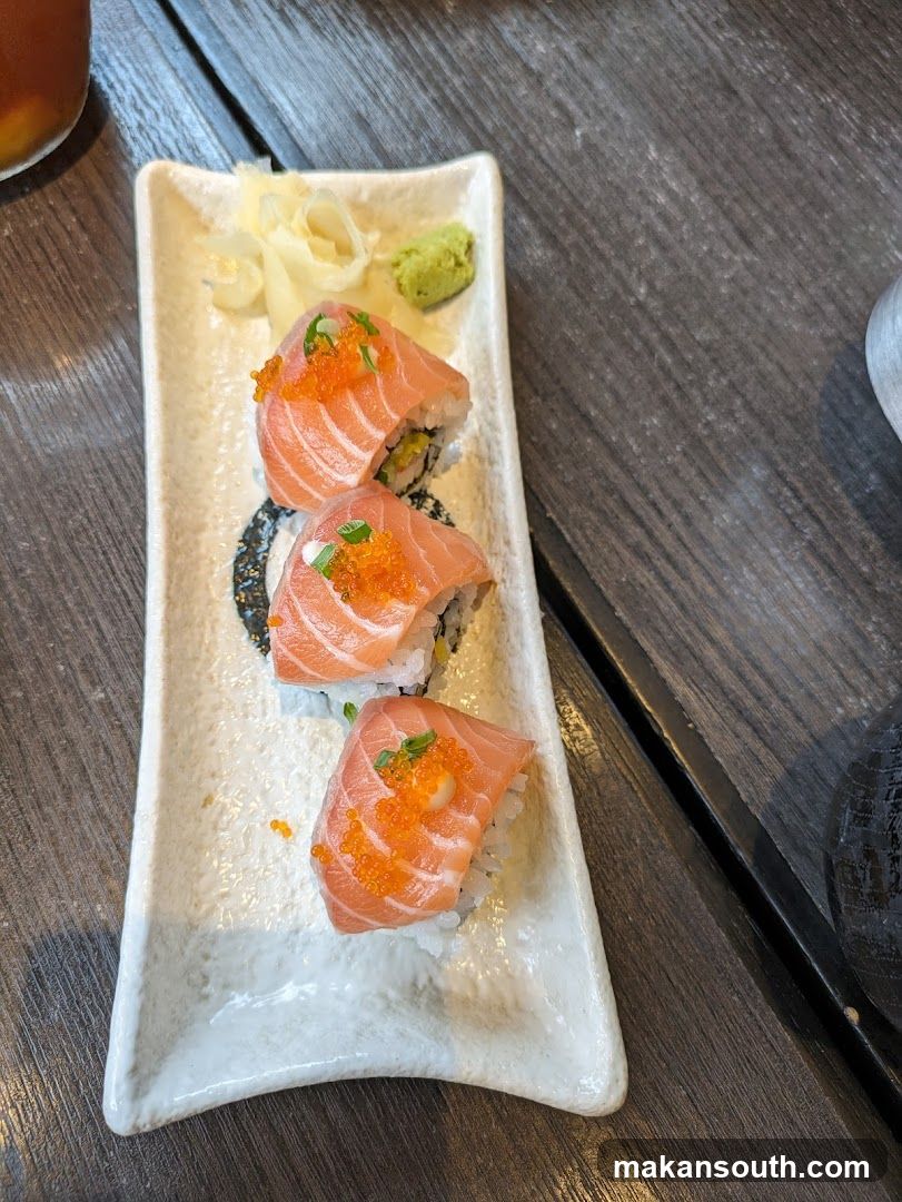 Sushi Platter with Salmon and Roe