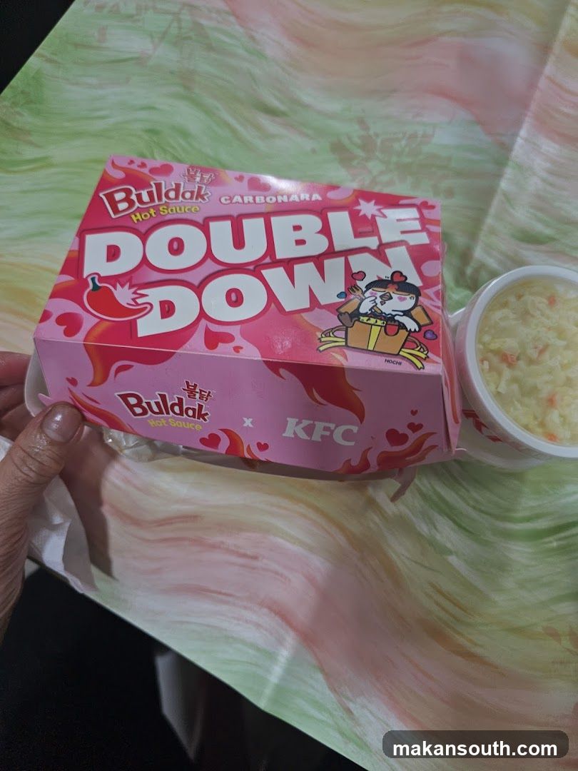 Buldak Hot Sauce x KFC Double Down Box