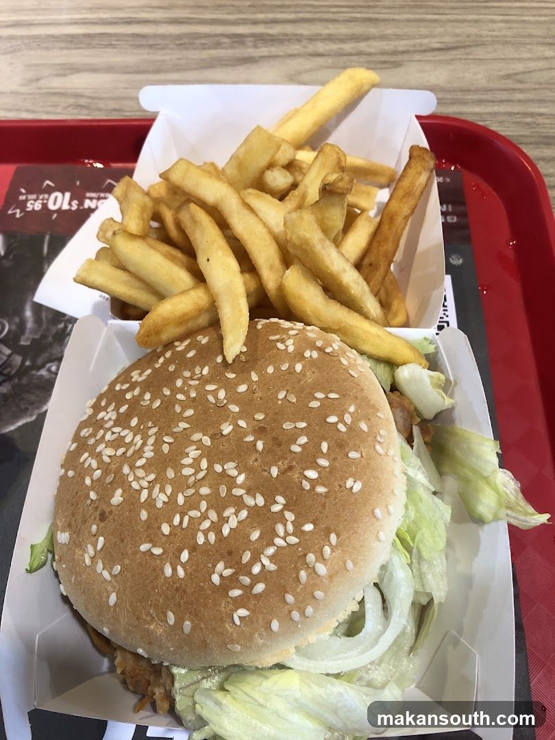 Burger and Fries Meal
