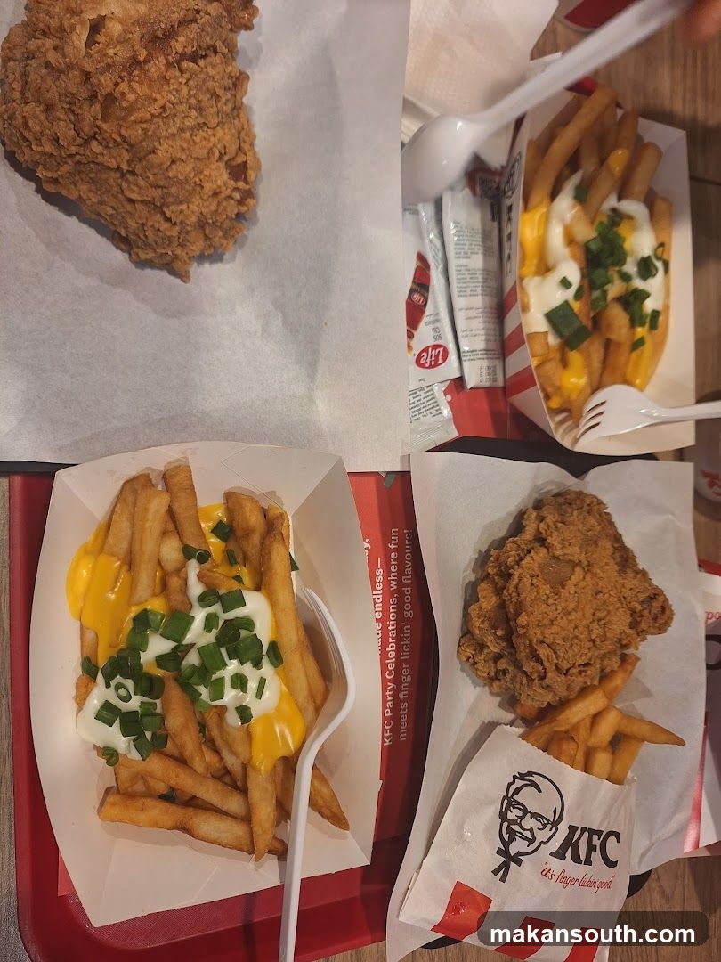 KFC Meal with Fries and Chicken