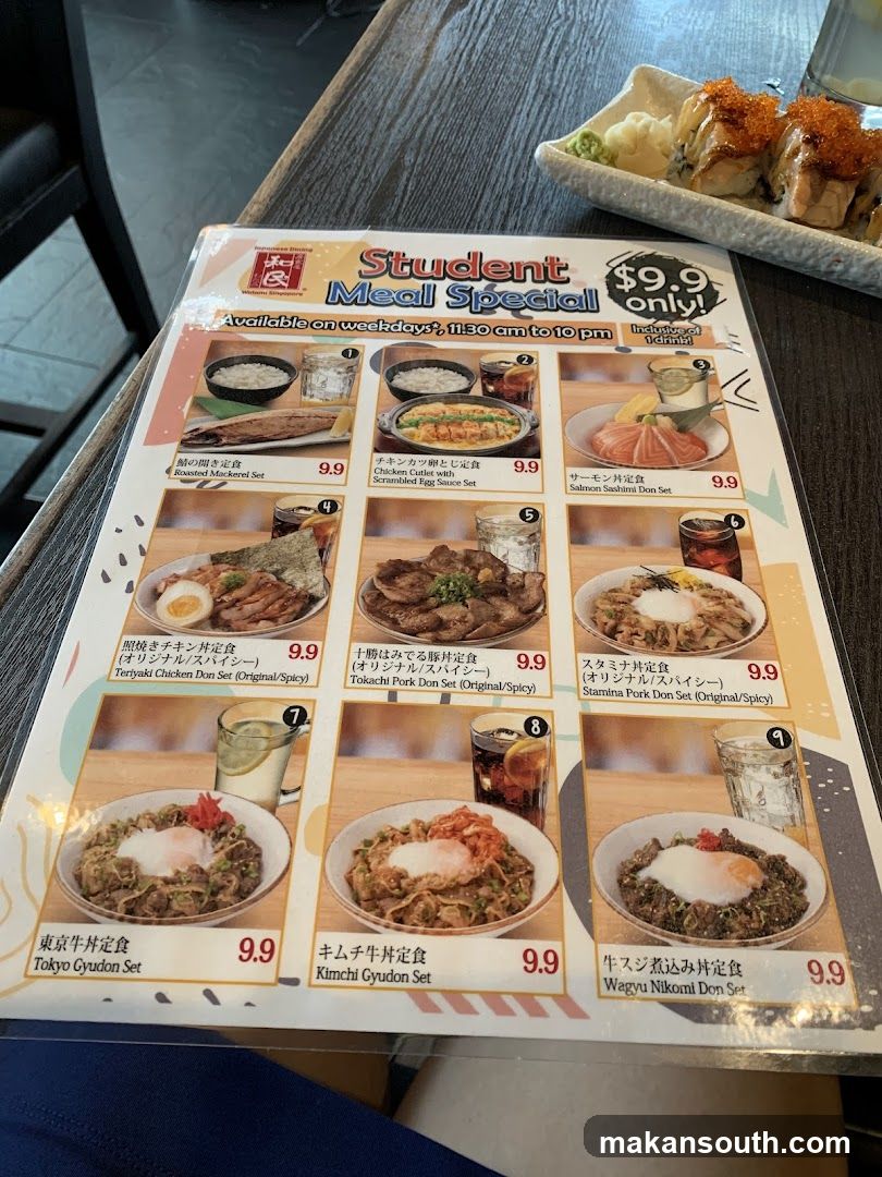 Student Meal Special Menu
