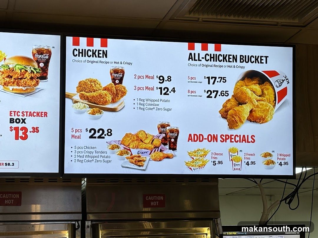 KFC Menu Board Display