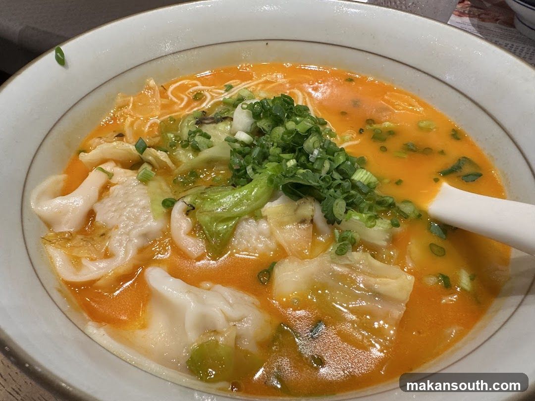 Wonton Soup with Green Onions