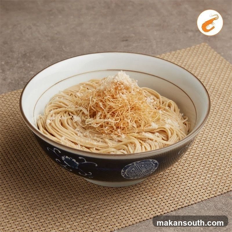 Bowl of Noodles with Toppings