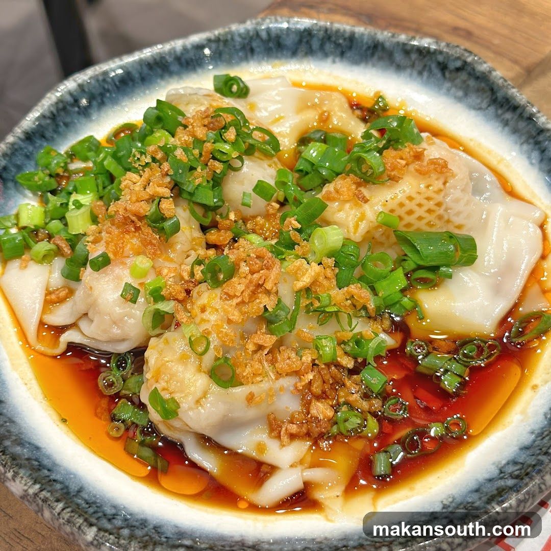 Dumplings in spicy broth