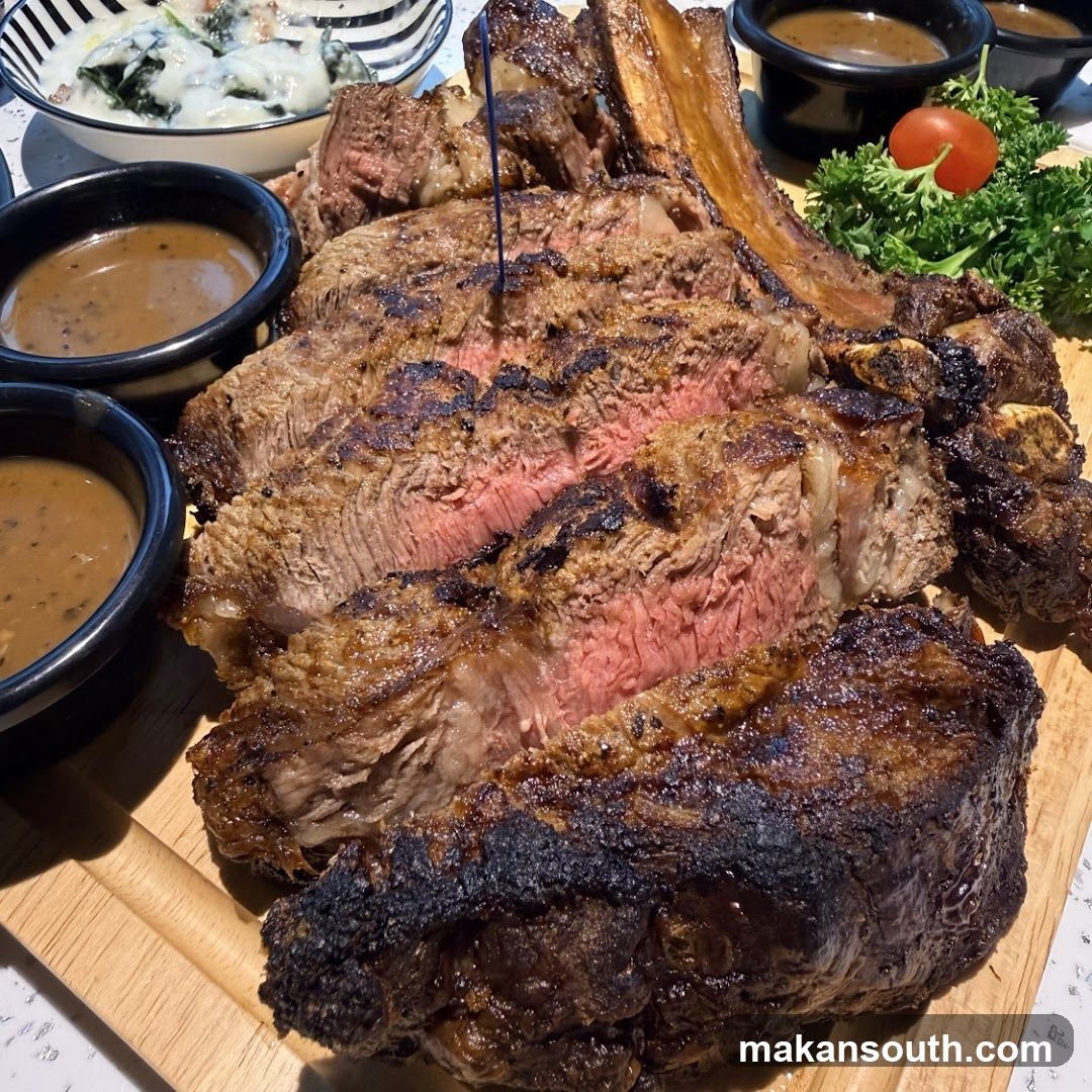 Sliced Ribeye Steak with Sauce