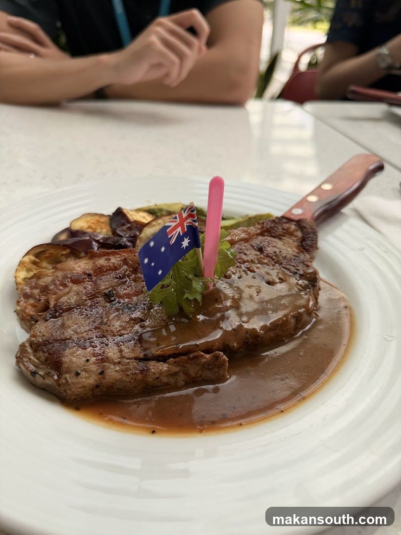 Steak with Australian Flag