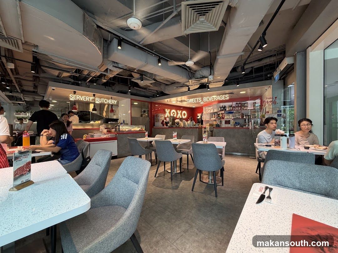 Restaurant Interior with Service Areas
