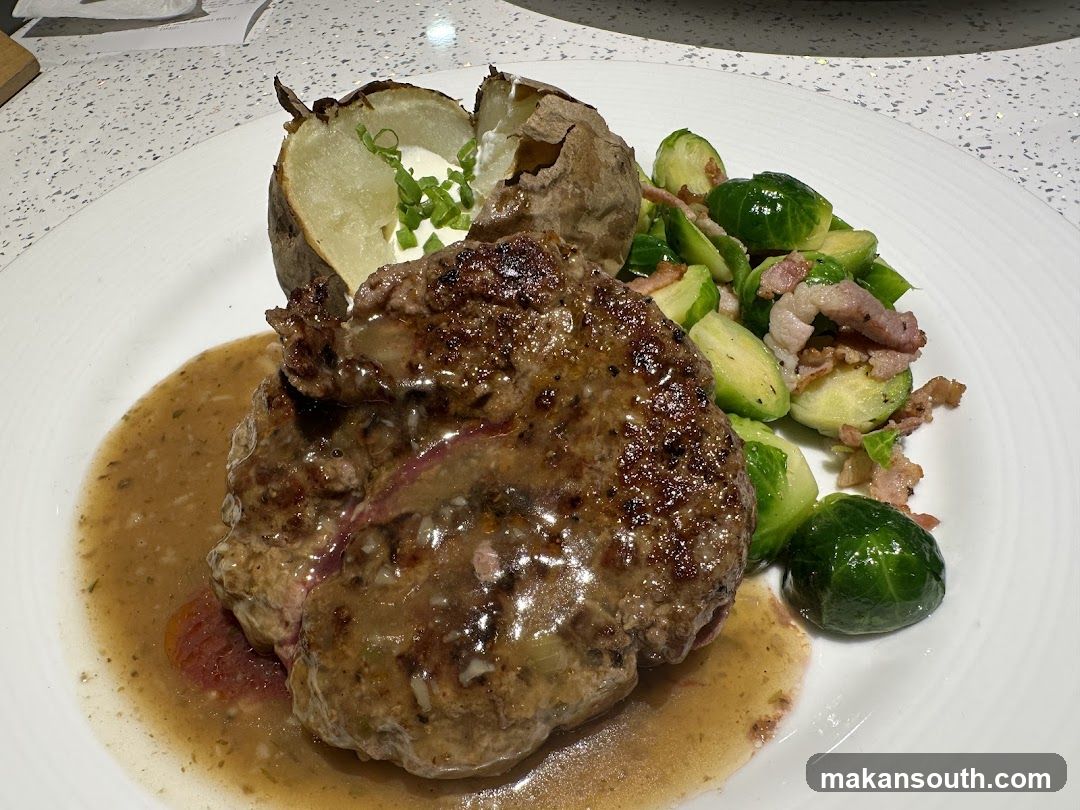 Steak with Brussels Sprouts and Potatoes