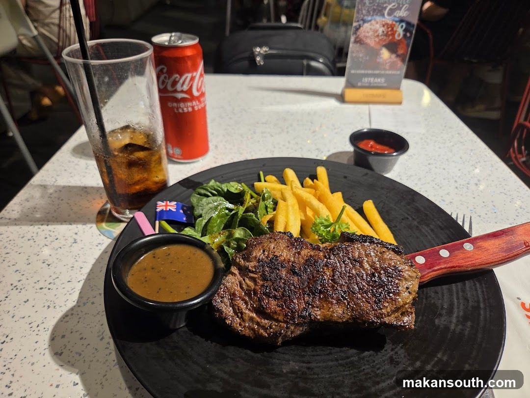 Steak Meal with Fries and Drink