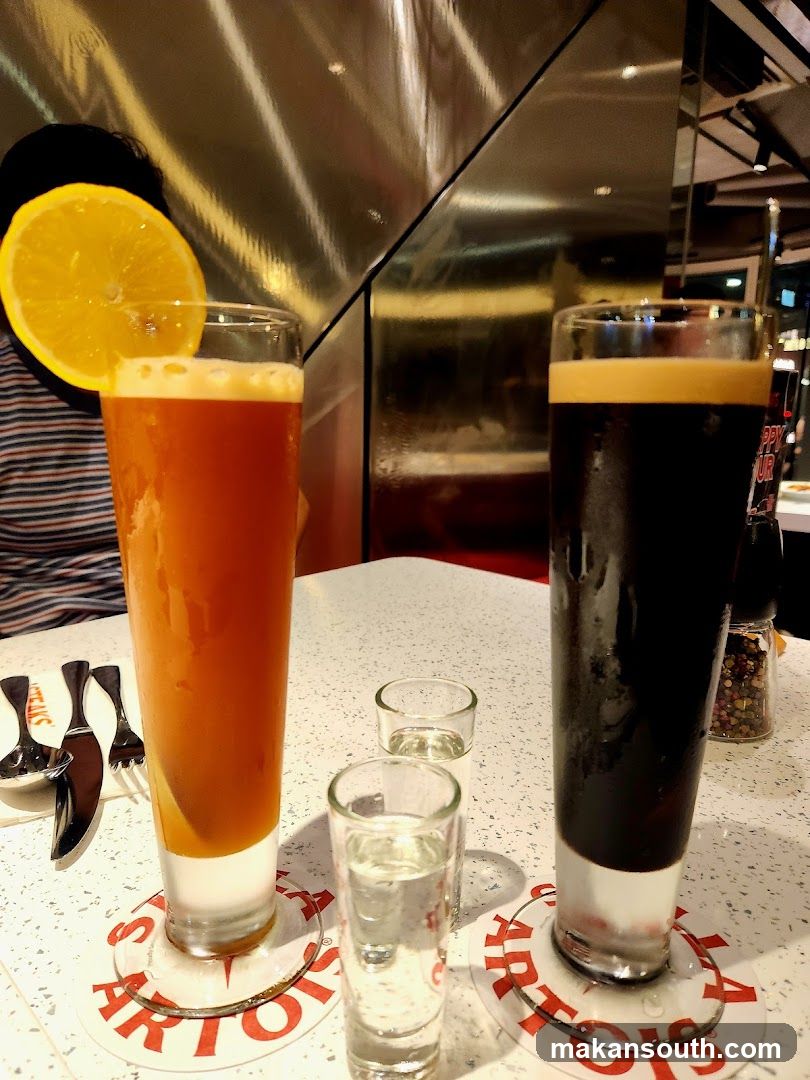Drinks on a table