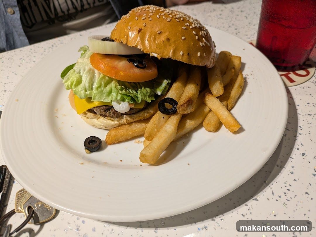 Burger and Fries Meal