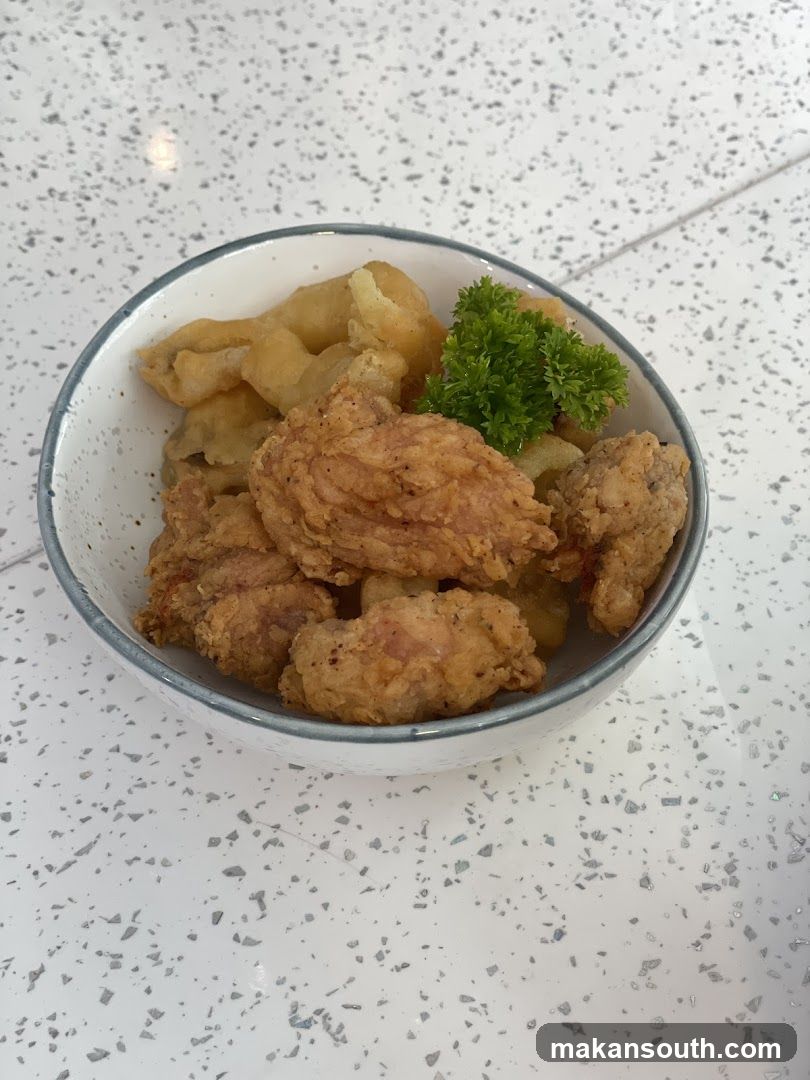 Fried Chicken and Potatoes Bowl