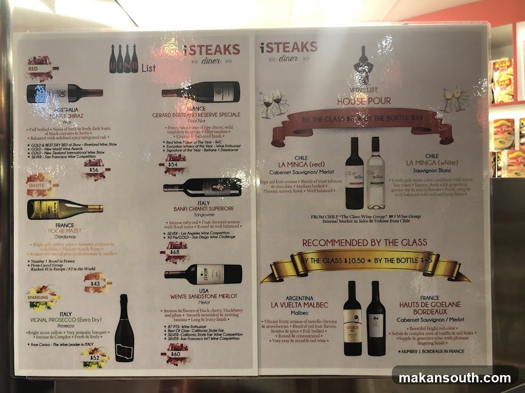 Wine List Menu Board